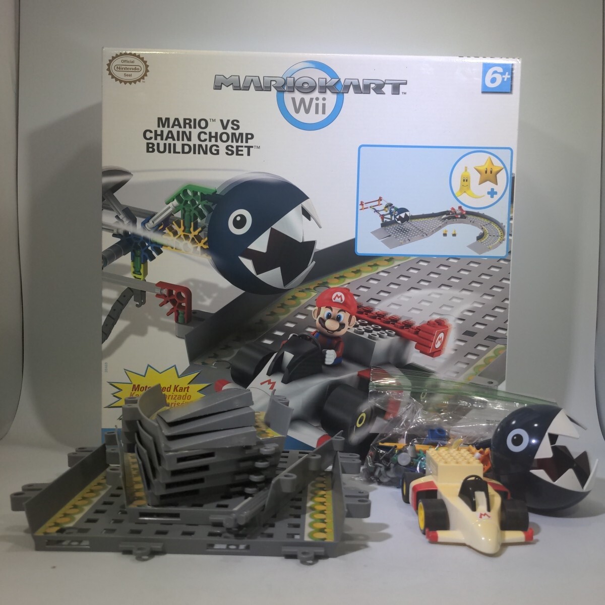 K'NEX Mario Kart Wii Mario vs. Chain Chomp Building Set: mostly