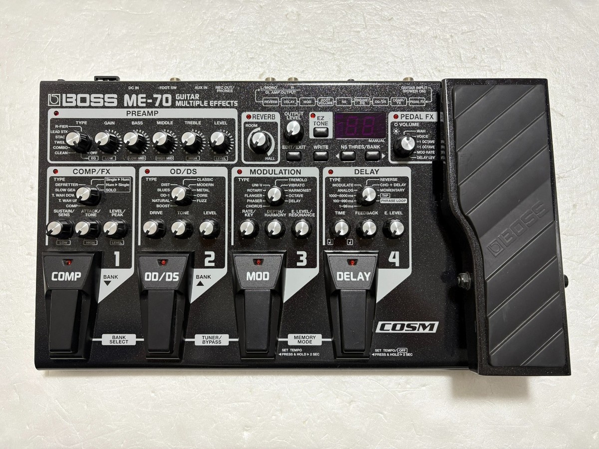 Boss ME-70 Guitar Multiple Effect Pedal Processor with Adapter