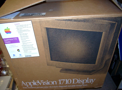 APPLE AppleVision 1710 display monitor , box - PARTS ONLY - NO