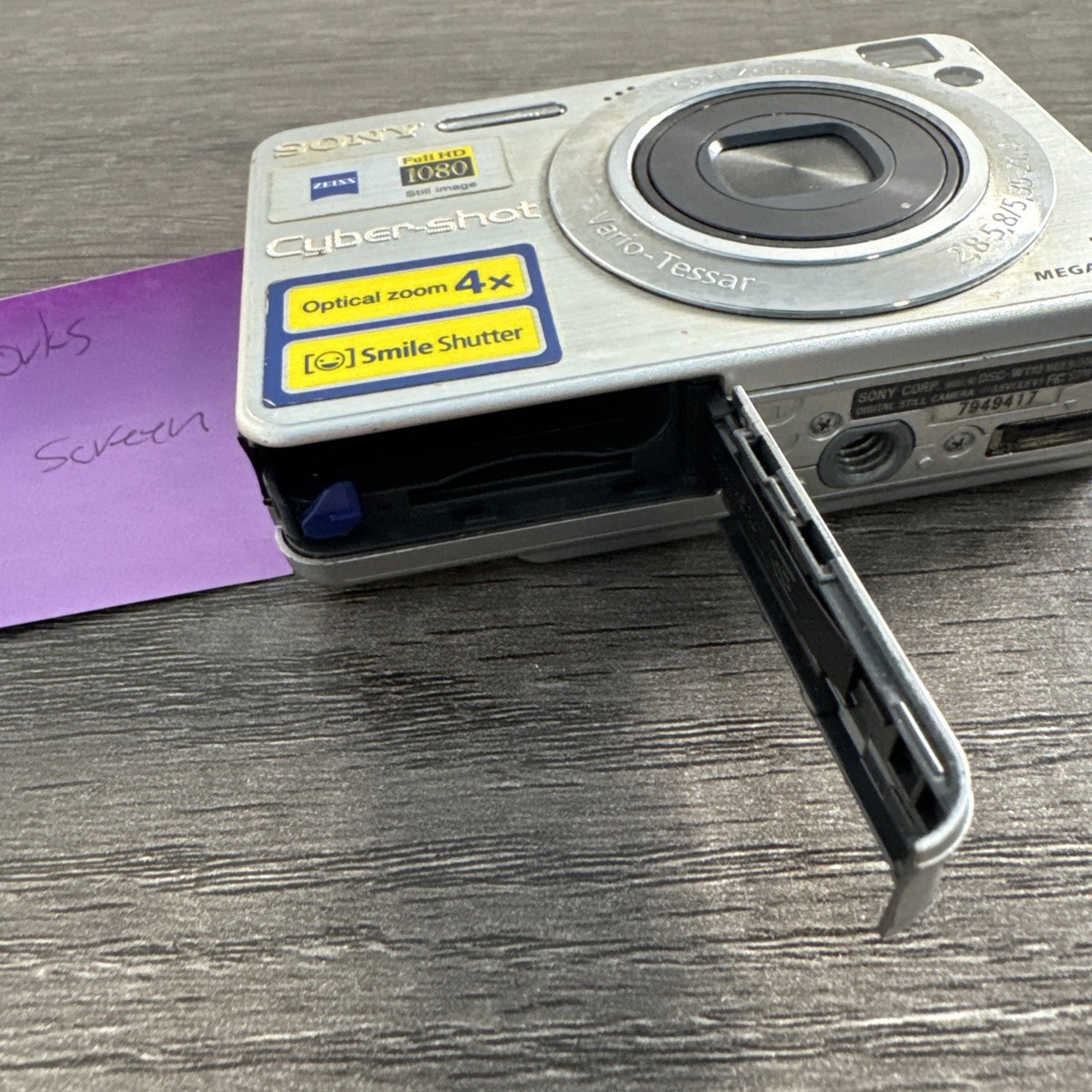 Sony Cyber-shot DSC-W110 7.2MP Digital Camera - Silver for sale