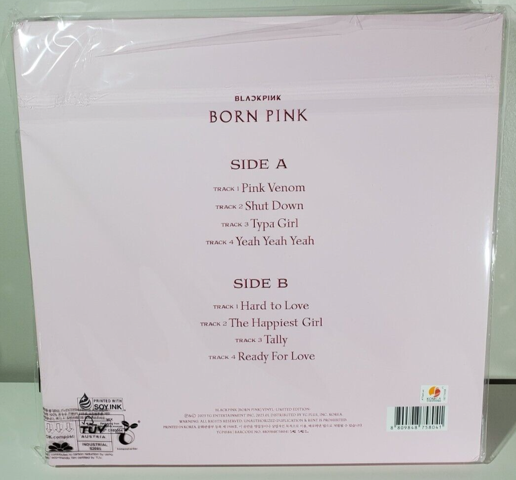Blackpink Born Pink 2nd Vinyl LP Limited Edition Complete Box Set