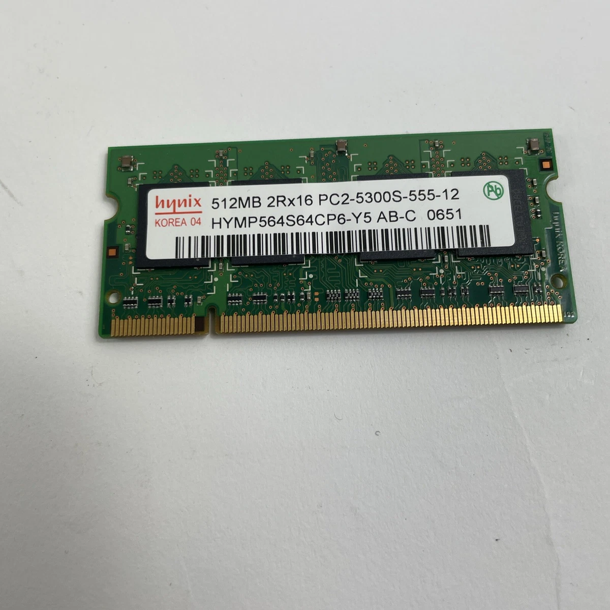 PC2-5300 DDR2-667 Computer Memory (RAM) 512 MB Capacity per Module