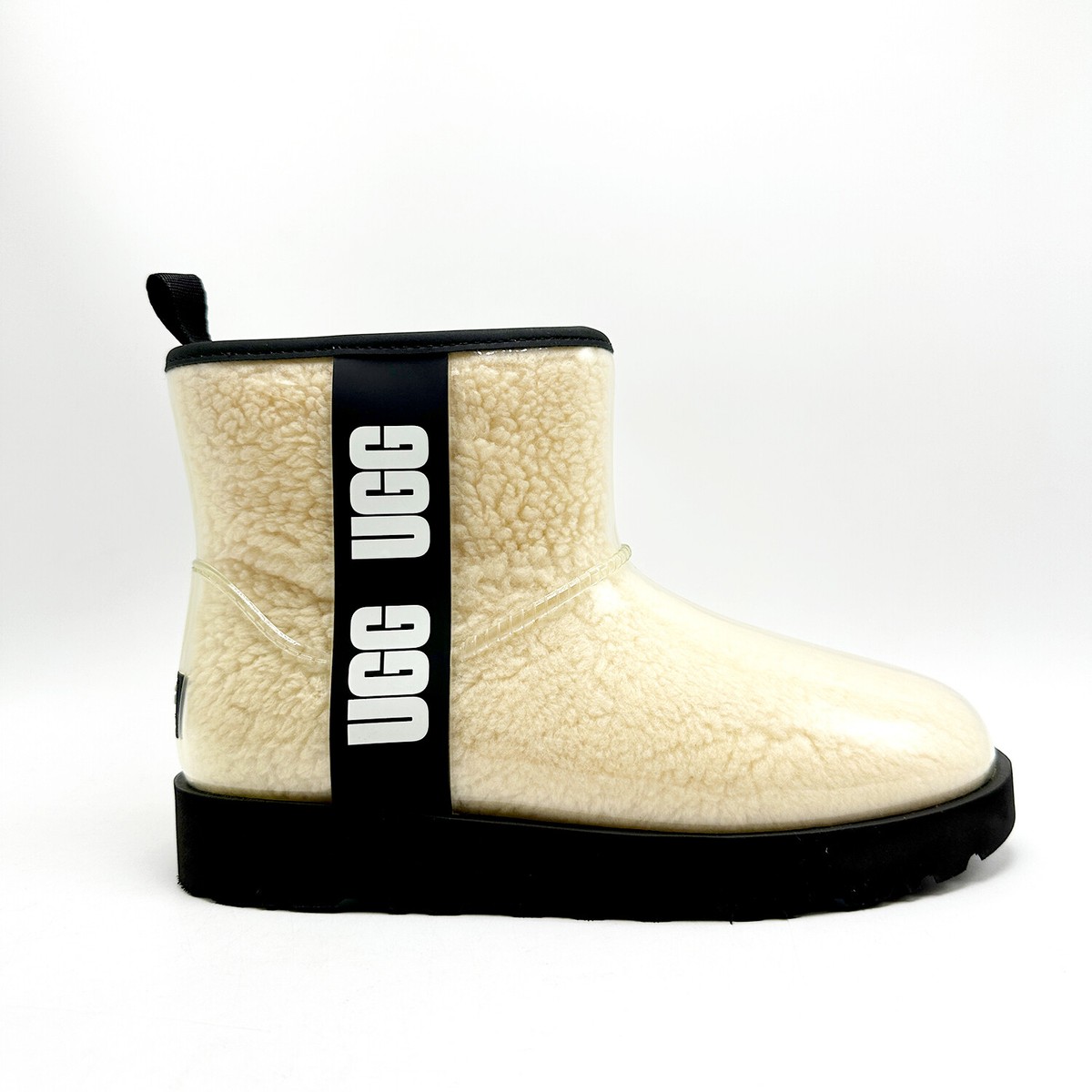 NEW* WOMEN UGG Classic Clear Mini Natural / Black (1113190), Sz