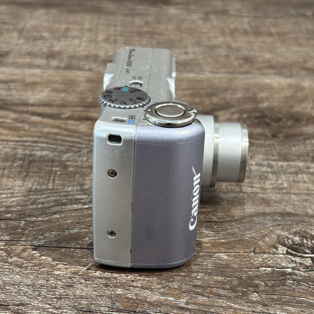 Canon PowerShot A550 Digital Camera 7.1MP 4x Zoom Silver Tested