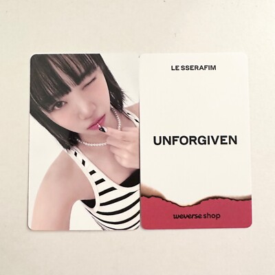 LE SSERAFIM] UNFORGIVEN / POB Lucky Draw Photocard Weverse