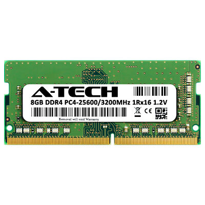 8GB DDR4-3200 SODIMM Kingston KVR32S22S6/8 Equivalent Laptop
