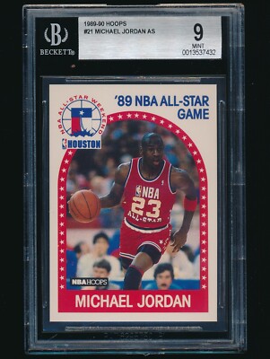 1989-90 Hoops #21 Michael Jordan AS all-star BGS 9 Mint | eBay