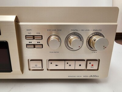 SONY MDS-JA30ES MD MiniDisc Deck Tested Working | eBay