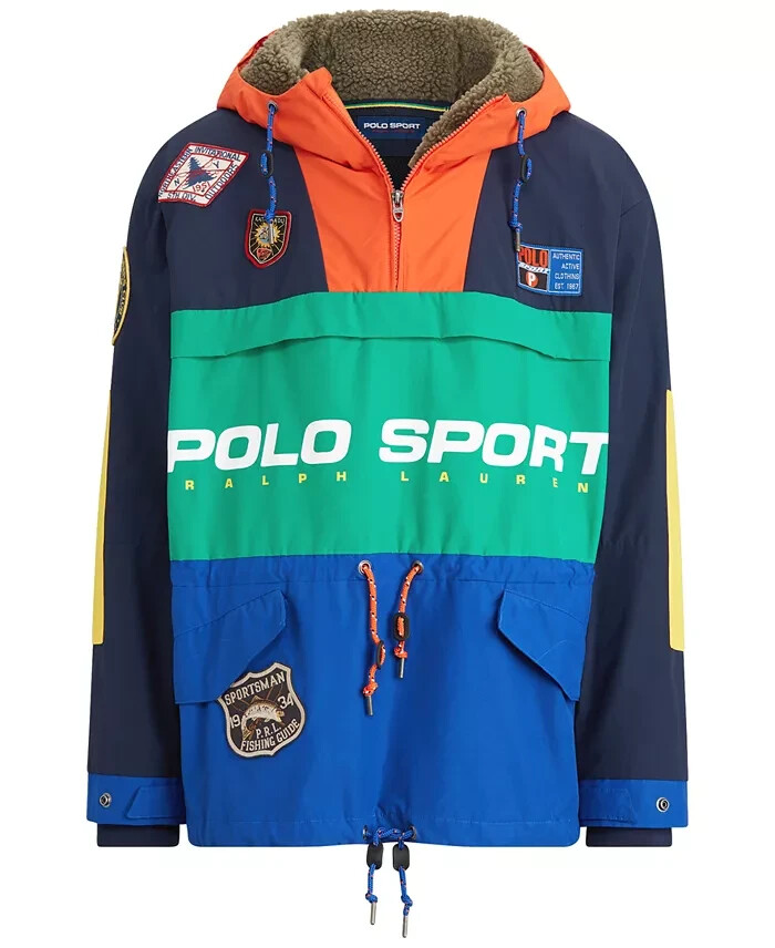 Polo Sport Sportsman Ralph Lauren Anorak Navy Multi Front Pouch