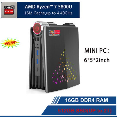 ACEMAGIC 4K UHD MINI Game OFFICE PC AMD Ryzen 7 5800U 16GB RAM