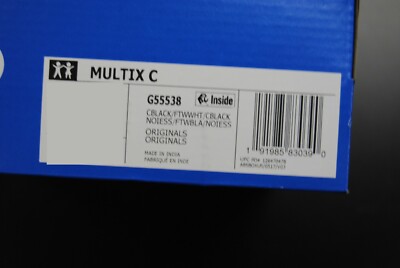 G55538] NEW PRE SCHOOL KID'S ADIDAS ORIGINALS MULTIX C BLACK WHITE