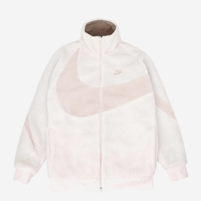 Nike Big Swoosh Full Zip Reversible Jacket 'Light Soft Pink Oxford