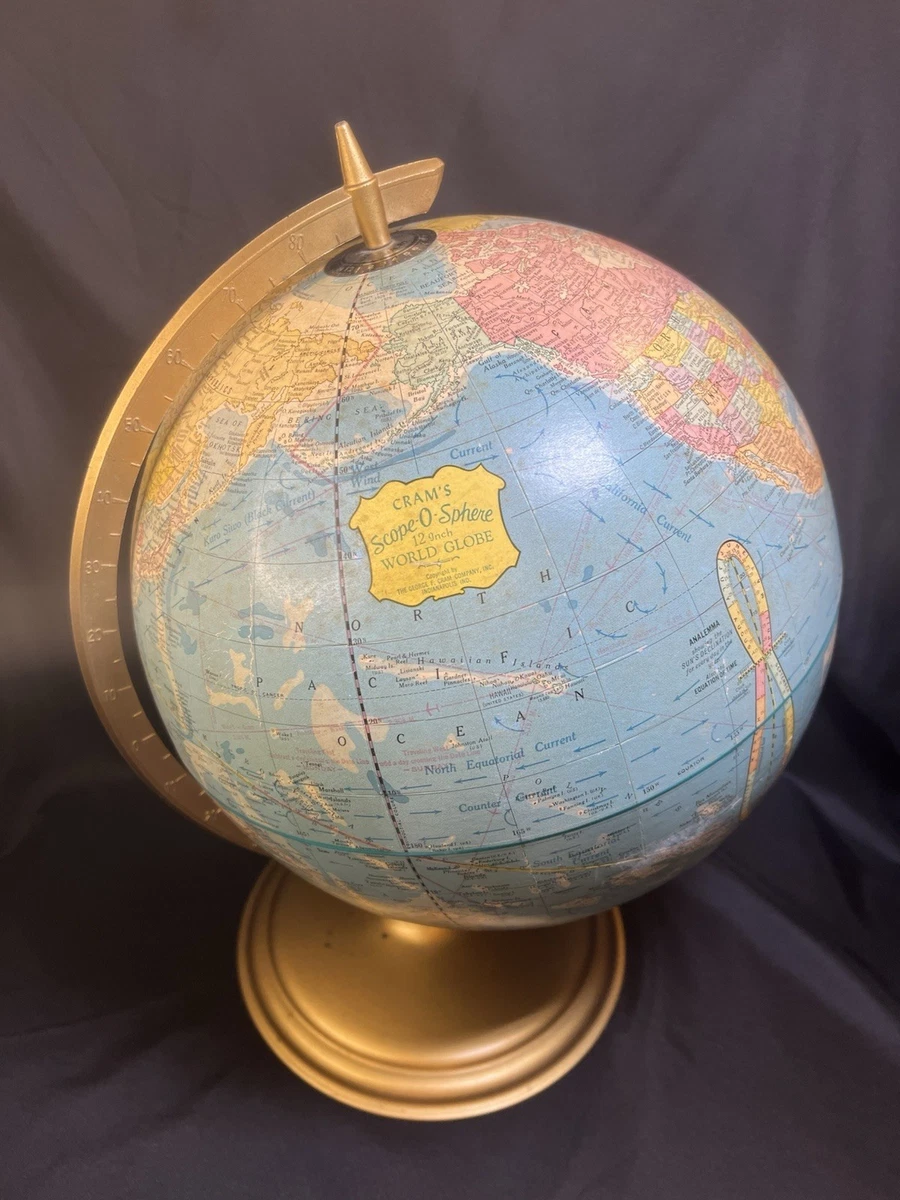 George F。 Cram Co 古董原创古董世界地球仪、天体地球仪| eBay