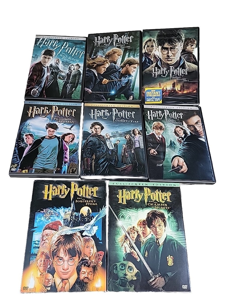 Harry Potter Complete Series 1-8 Film Collection Set (DVD) Lot Of