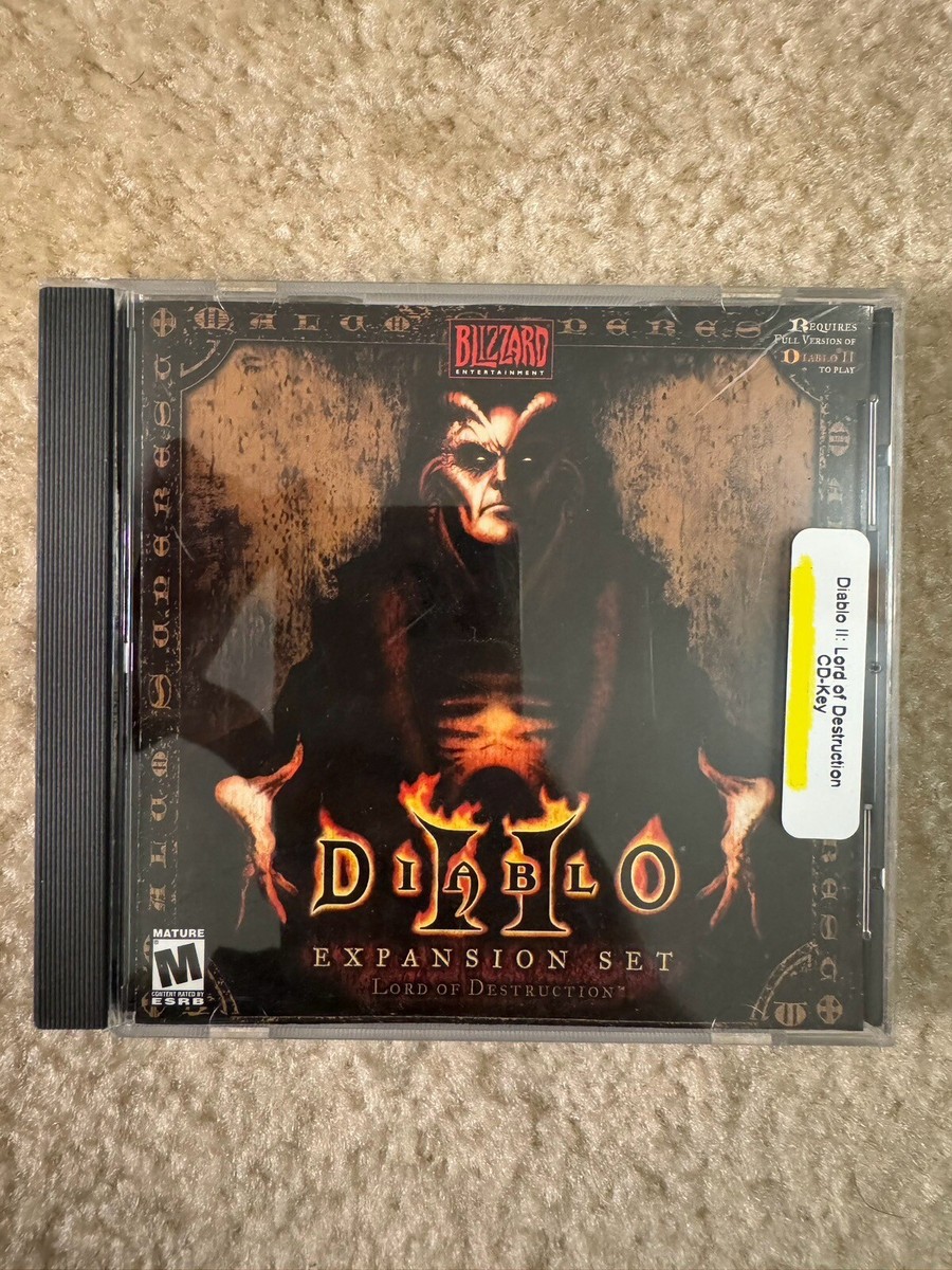 Diablo II 2 Expansion Set Lord of Destruction PC CD Video Game