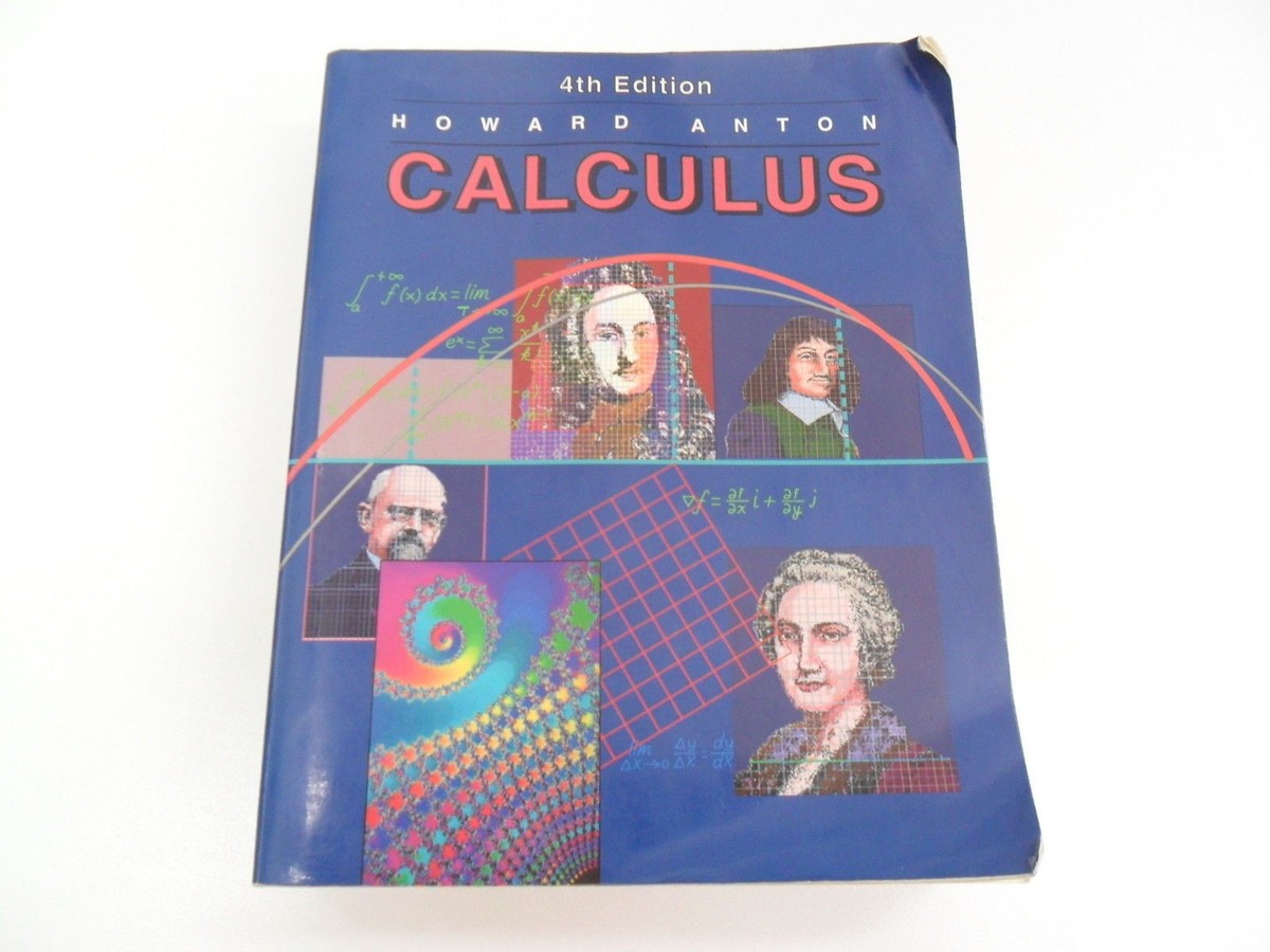 Calculus With Analytic Geometry Howard Anton 4th Ed 1992 Textbook
