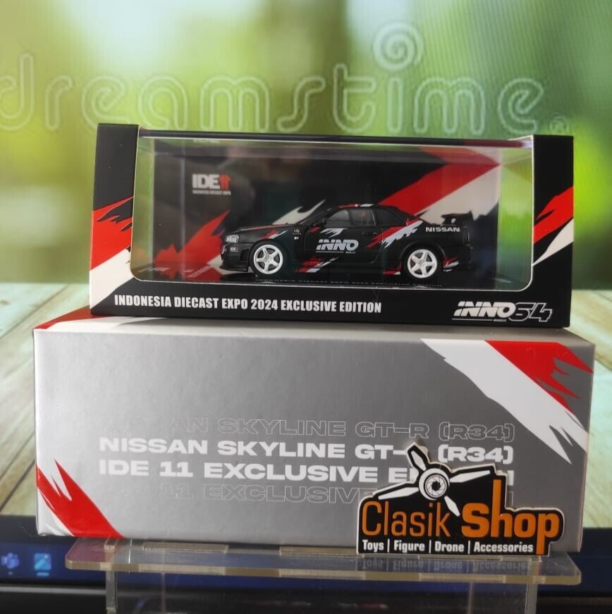 CHASE CAR - INNO64 Nissan Skyline GT-R R34 Z-TUNE Black Indonesia