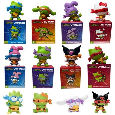 2025 Teenage Mutant Ninja Turtles Hello Kitty Happy Meal Toys 1-12