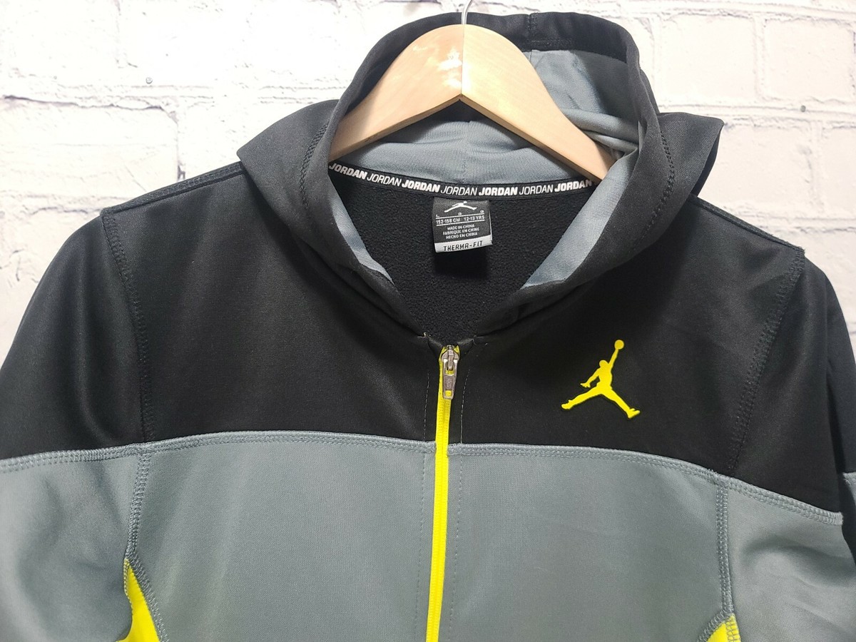 Nike Air Jordan Therma-Fit Large 12-13 Full Zip up Hoodie Jacket