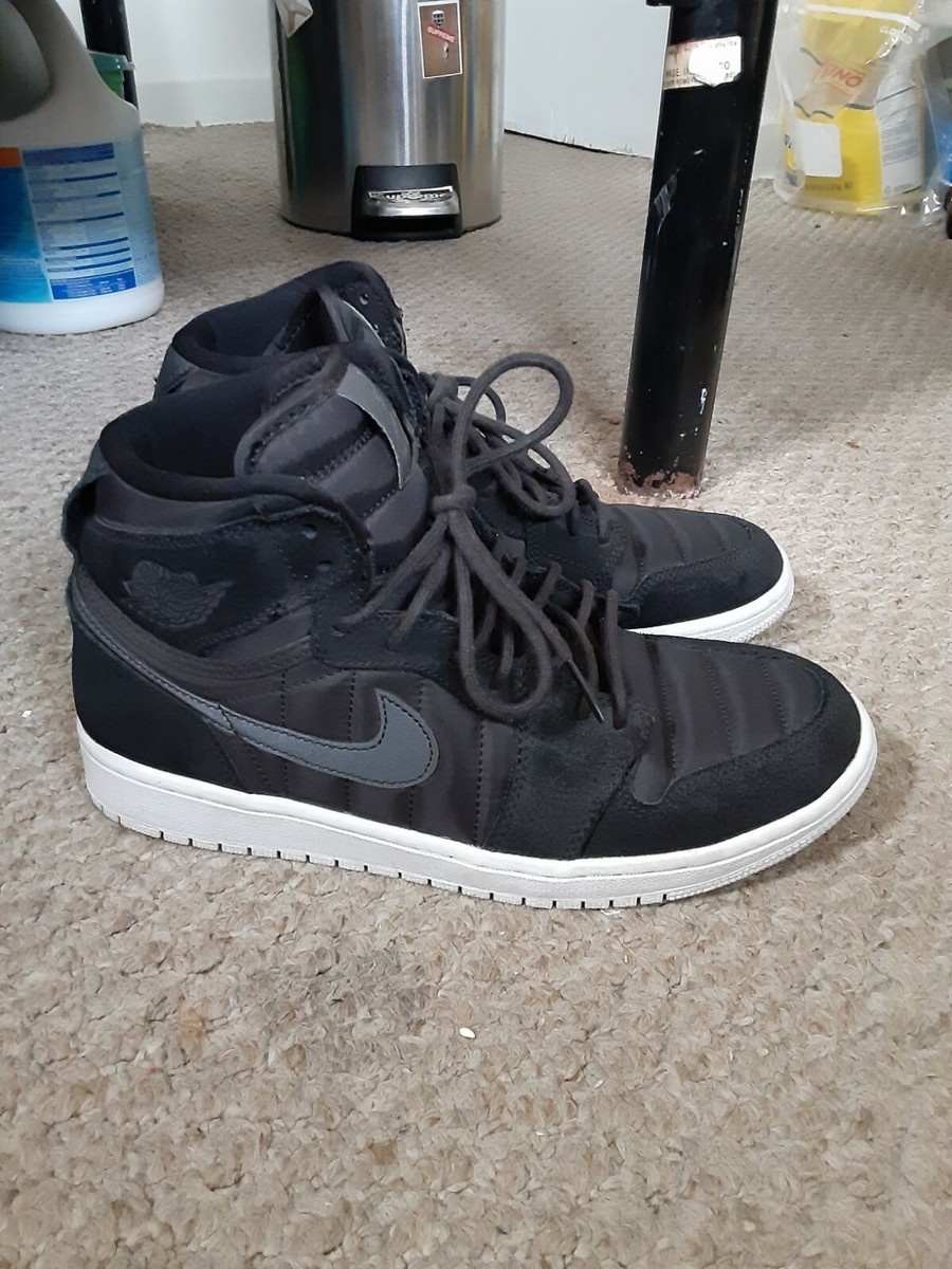 Jordan 1 Retro High Strap Black Anthracite - Size 9 ( 342132-004