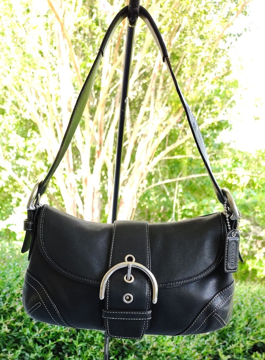 Coach J040-9247 SMALL Vintage Black Soho Y2K Leather Shoulder Bag