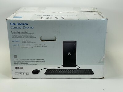 Dell Inspiron 3891 Desktop PC Intel Core i5-11400 12GB RAM 256GB