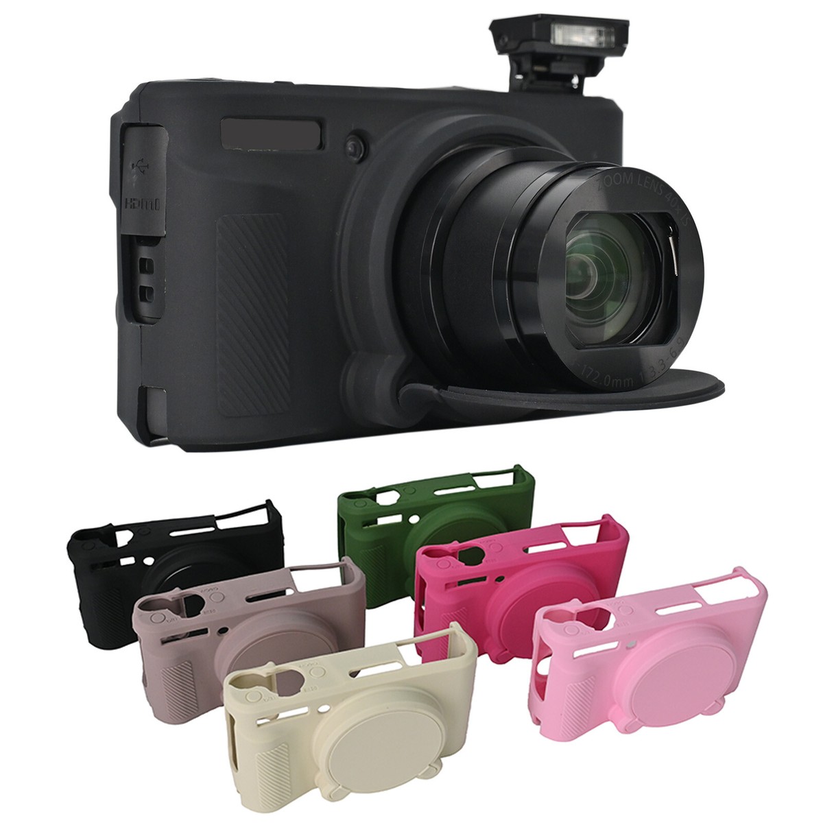 Camera Soft Silicone Protector Skin Case Bag for Canon SX740 | eBay