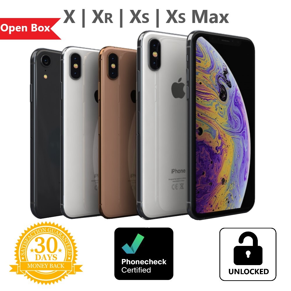 Apple iPhone X/XR/XS/XS Max | 64GB 128GB 256GB | Verizon GSM