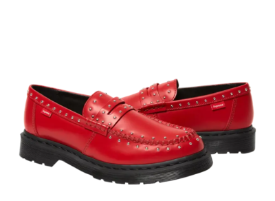 Supreme × Dr.Martens Studded Penton Loafer Red 25SS Week 13 Men's