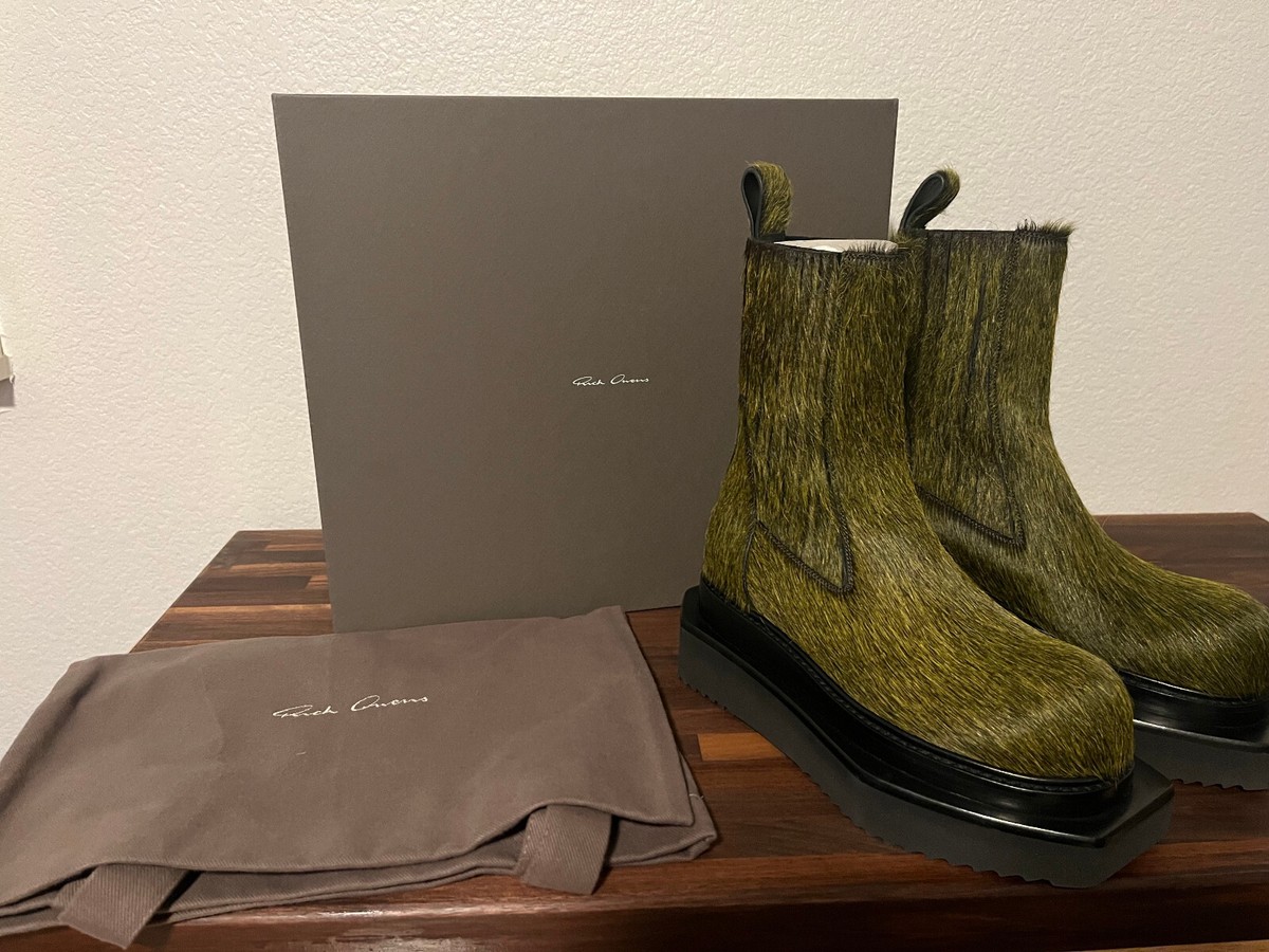 RICK OWENS FW23 LUXOR BEATLE TURBO CYCLOPS, MELANGE LONG HAIR PONY