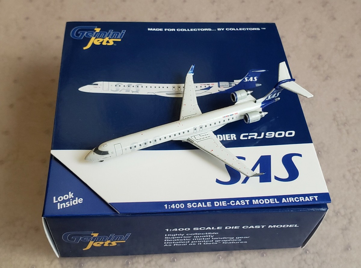 Gemini Jets CRJ900 SAS Scandinavian Airlines ES-ACG in 1:400 | eBay