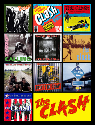 THE CLASH album cover discography magnet (3.5