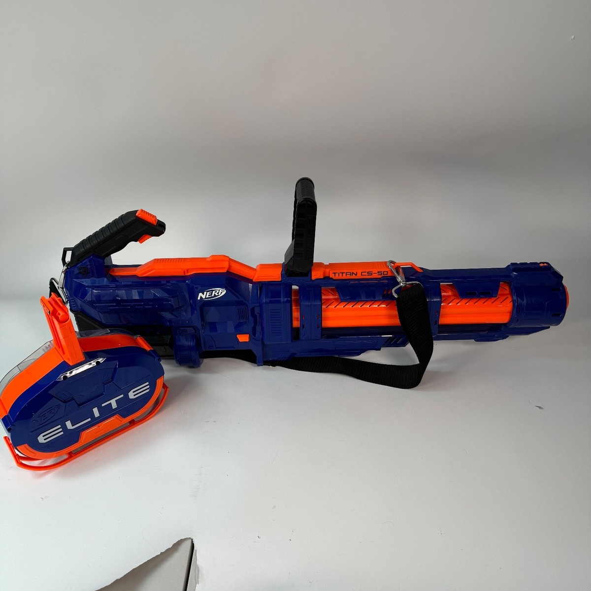 🔥NERF Elite Titan CS-50 Toy Blaster Fully Motorized, Elite Drum