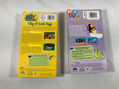 Dora the Explorer City of Lost Toys & Fairytale Adventure VHS Nick