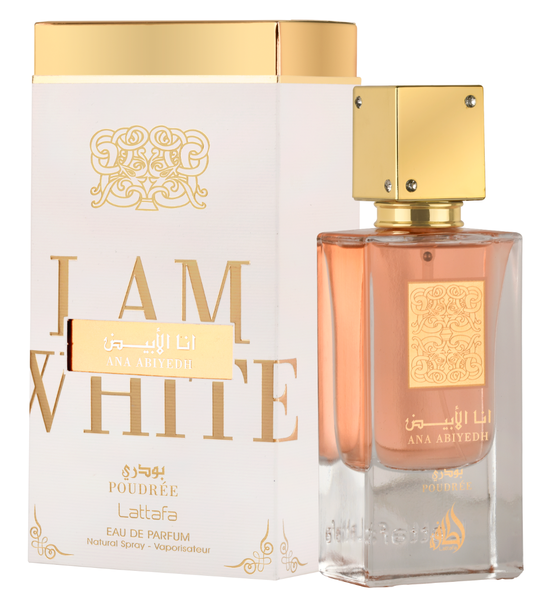 Ana Abiyedh Poudree by Lattafa 60ml Spray - Free Express Shipping