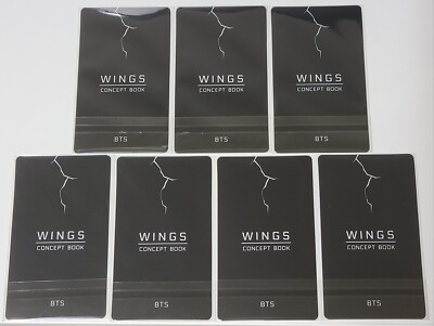 BTS Wings Concept Book Lenticular Photo Card (7 All Members) | eBay