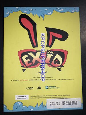 EXID 1st Mini Album Hippity Hop Autographed Signed CD Good