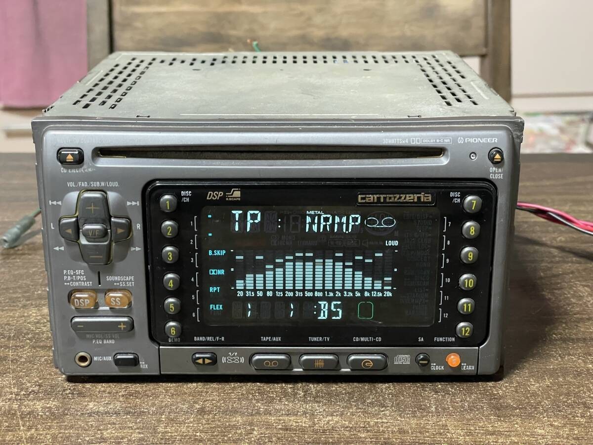 Pioneer Carrozzeria FH-P90 2DIN CD Cassette Receiver Stereo w