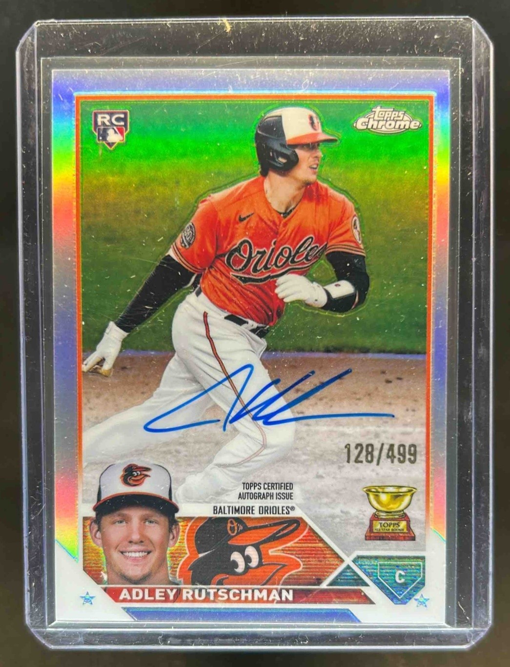 Adley Rutschman 2023 Topps Chrome #RA-AR Rookie Autographs