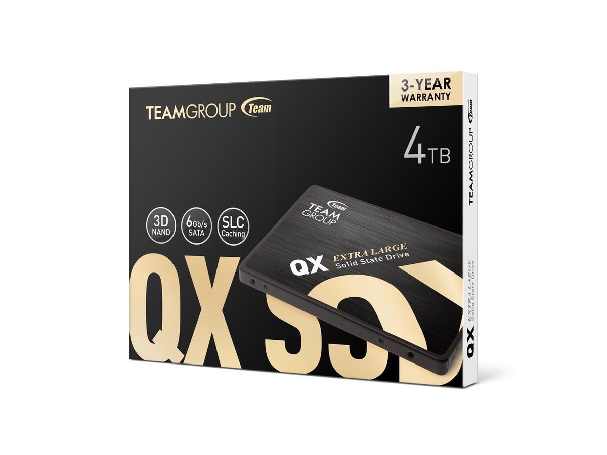 Team Group QX 4TB, Internal, 2.5 in (T253X7004T0C101) Solid State