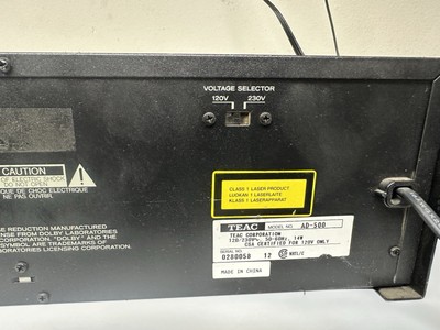 TEAC AD-500 CD Player and Reversing Cassette Recording Deck | eBay