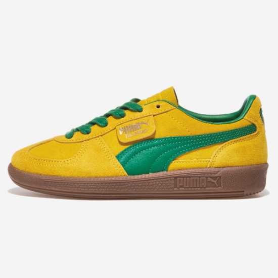 Puma Palermo Suede Shoes 'Pele Yellow/Archive Green' (396463-12