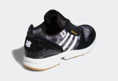BAPE x Undefeated x adidas ZX 8000 Core Black/Footwear White