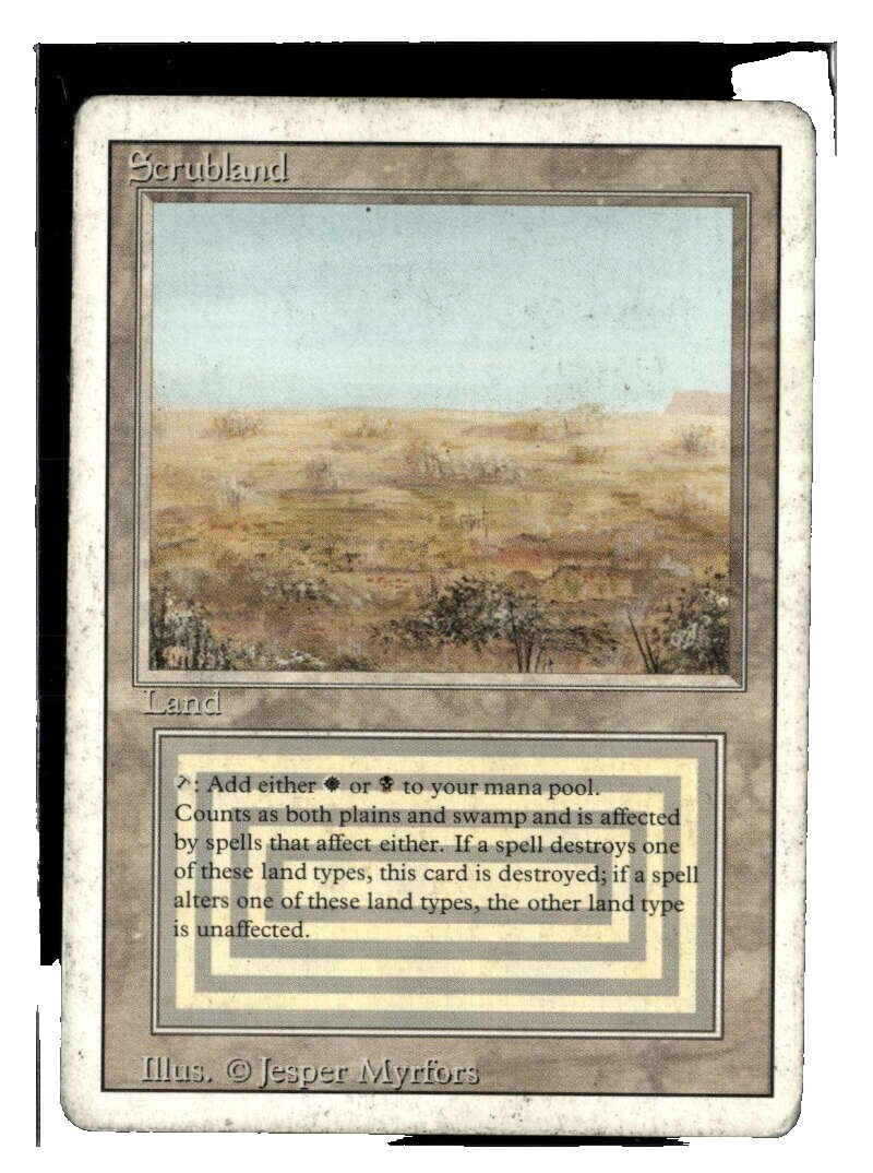 MTG』デュアルランドドイツ語scrubland