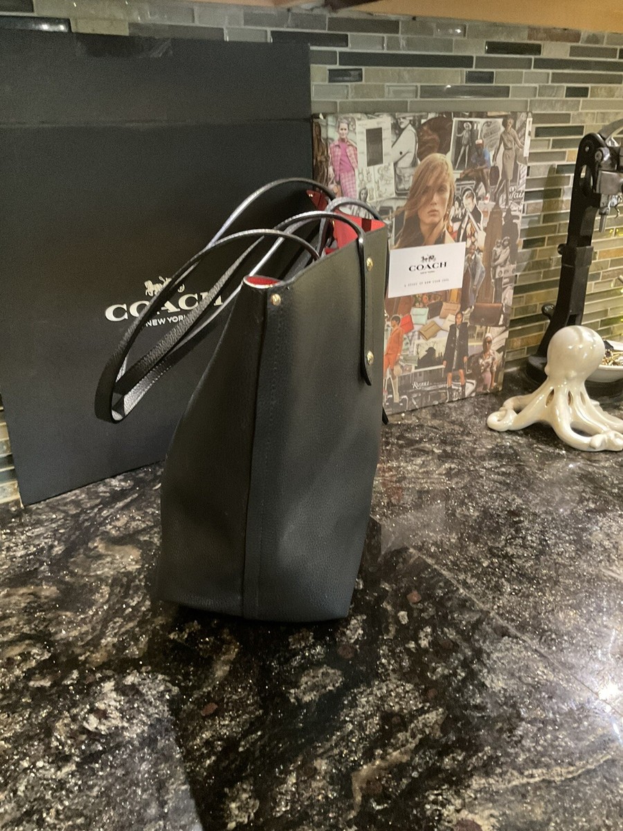 Coach 58849 MARKET TOTE Leather Large Black | eBay