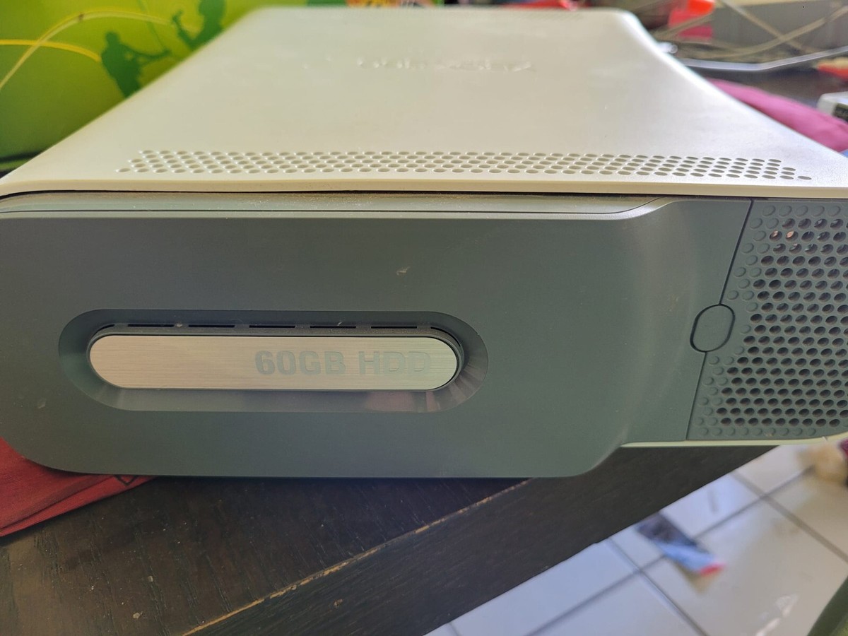 Microsoft Xbox 360 Arcade White Console 60 GB Tested and Working