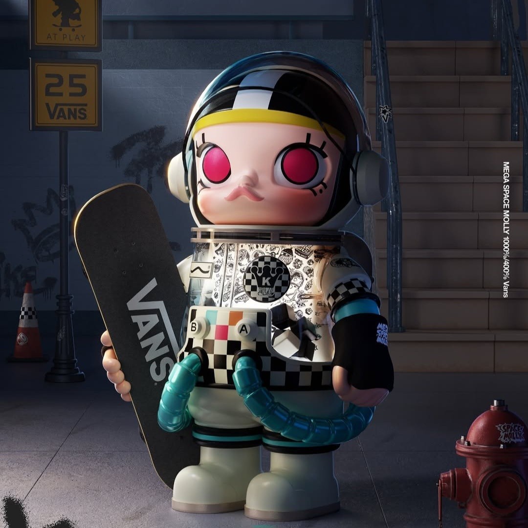 Mega Space Molly X Vans 400% figure Pop Mart Limited - Ship By