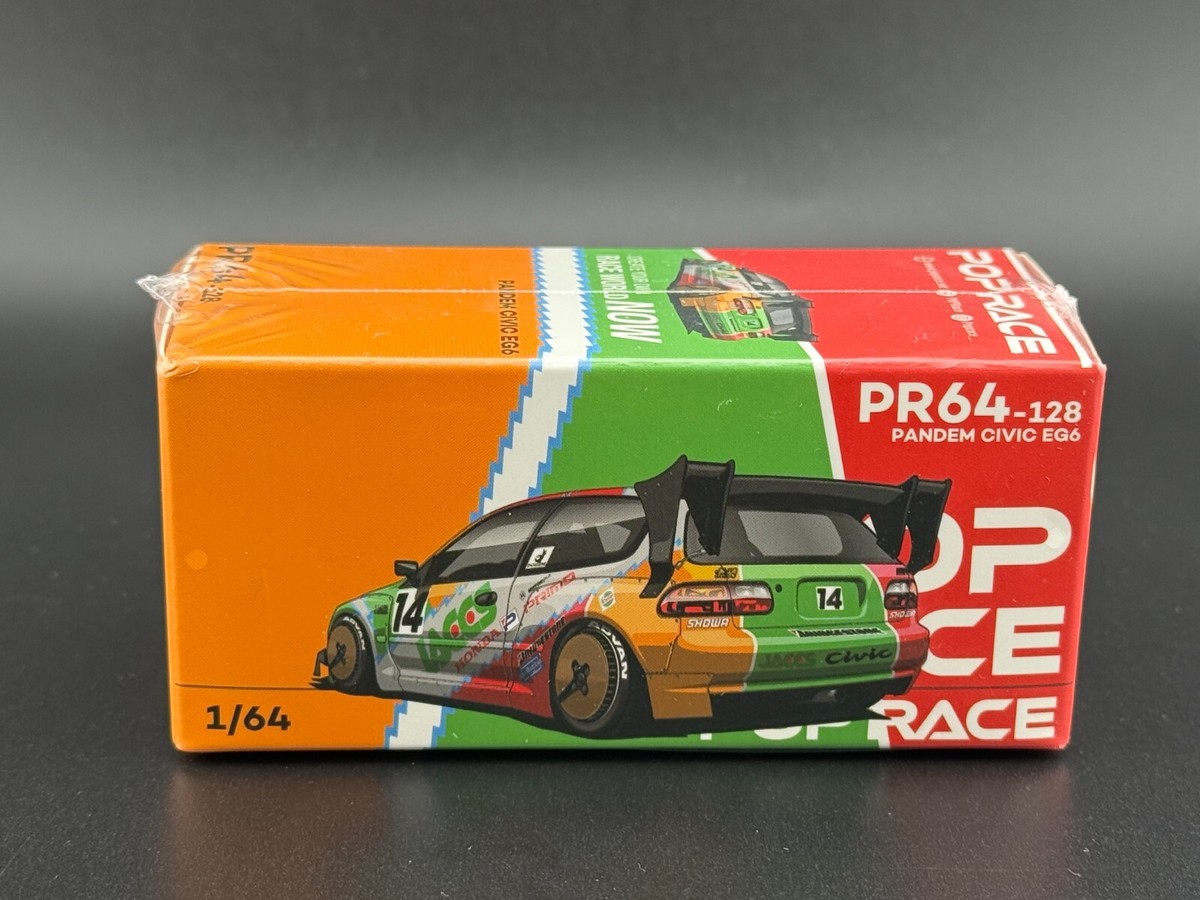 Pop Race Pandem Civic EG6 V1.5 JACCS #128 1/64 | eBay