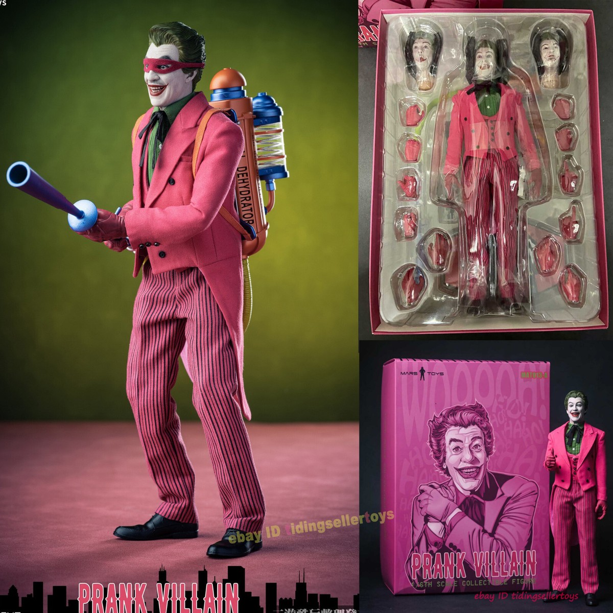 Mars Toys 1/6 Prank Villain The Joker Action Figure MAT013-B