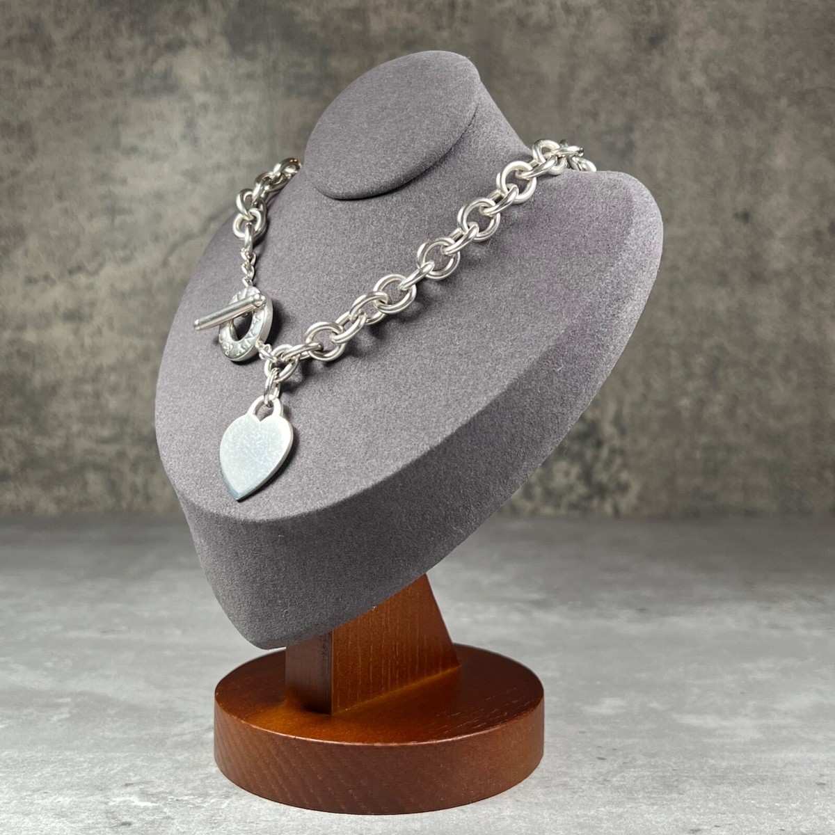 Tiffany & Co. Return To Tiffany Heart Tag Toggle Necklace - EUC | eBay